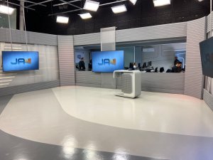 Novo estúdio está integrado à redação de Jornalismo da NSC. (Igor Santos/NSC)
